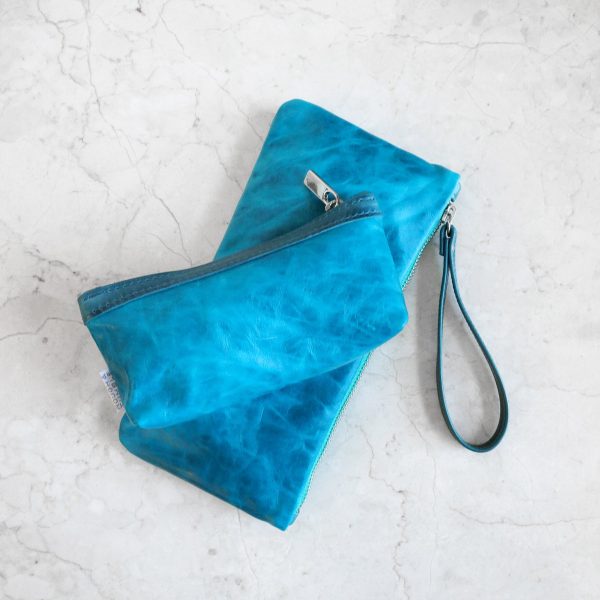 zip pouch with top stripe | lined | small - Image 26