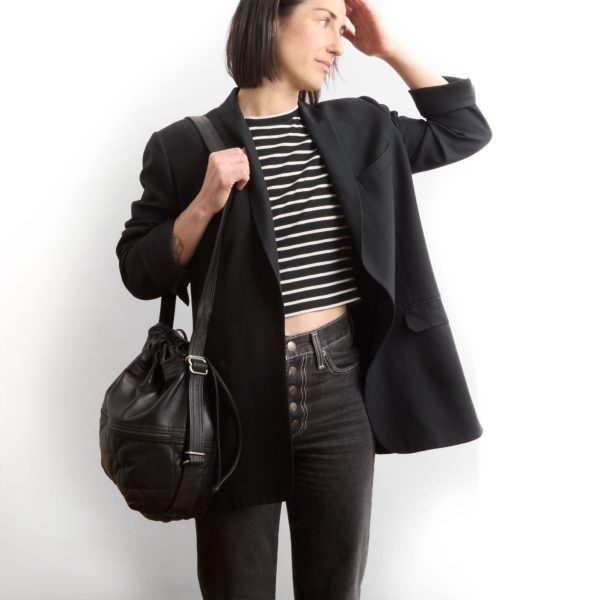 train pack | single zip | quilted pashi black + plonge black | limited