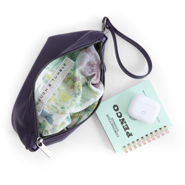 zip pouch with top stripe | lined | large - Image 37