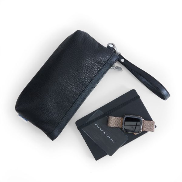 zip pouch with top stripe | lined | medium - Image 10