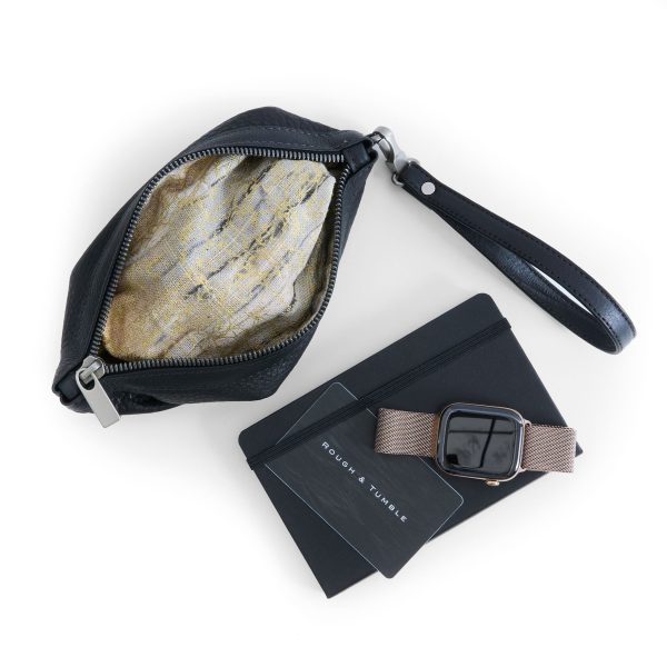zip pouch with top stripe | lined | medium - Image 11