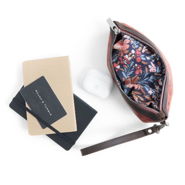 zip pouch with top stripe | lined | medium - Image 39