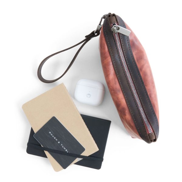 zip pouch with top stripe | lined | medium - Image 40