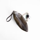 zip pouch with top stripe | lined | large