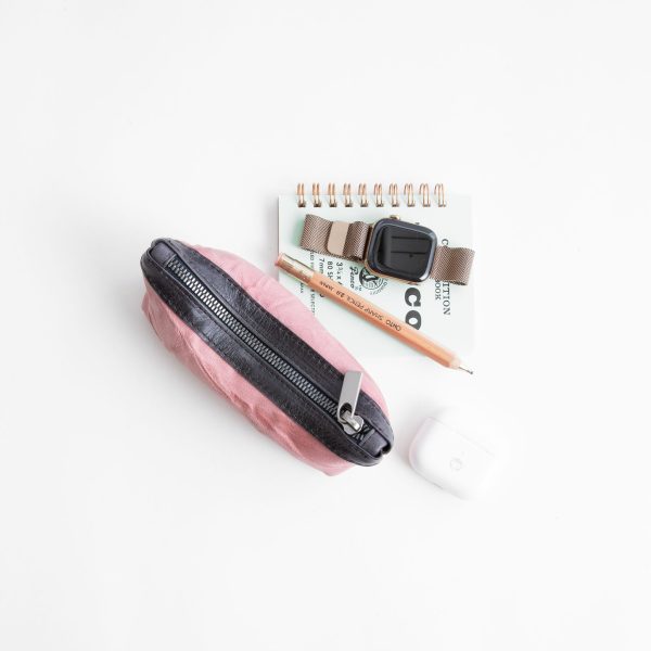 zip pouch with top stripe | lined | small - Image 5