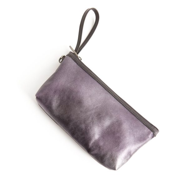 zip pouch with top stripe | lined | large - Image 30