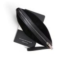 zip pouch with top stripe | lined | large