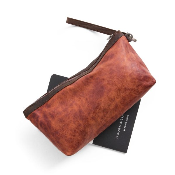 zip pouch with top stripe | lined | large - Image 31