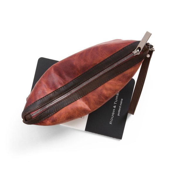 zip pouch with top stripe | lined | large - Image 32