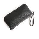 zip pouch with top stripe | lined | large