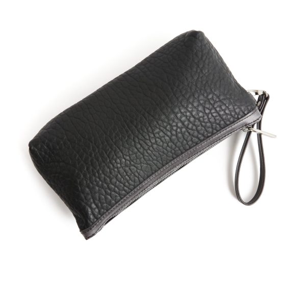 zip pouch with top stripe | lined | large - Image 24