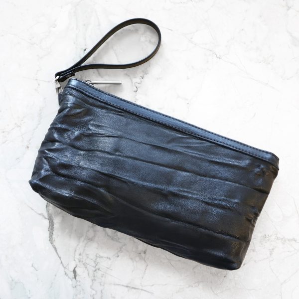 zip pouch with top stripe | lined | large - Image 16