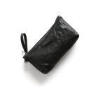zip pouch with top stripe | lined | large
