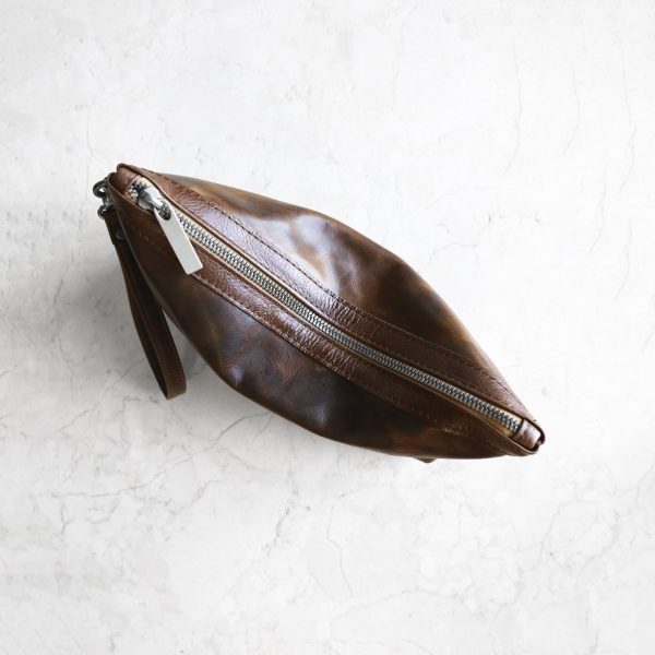 zip pouch with top stripe | lined | large - Image 8