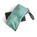 zip pouch with top stripe | lined | large