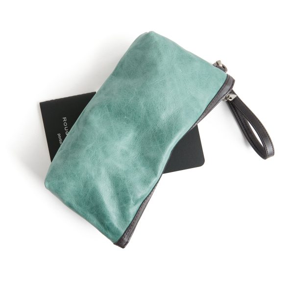 zip pouch with top stripe | lined | large - Image 25