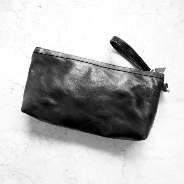 zip pouch with top stripe | lined | large - Image 26