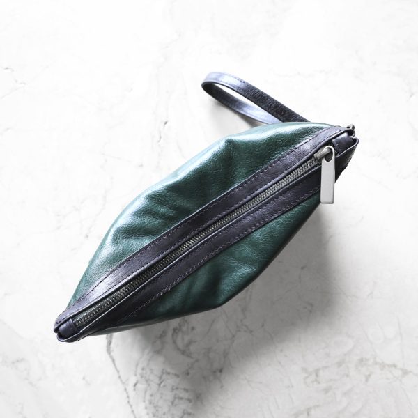 zip pouch with top stripe | lined | medium - Image 21