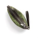 zip pouch with top stripe | lined | medium