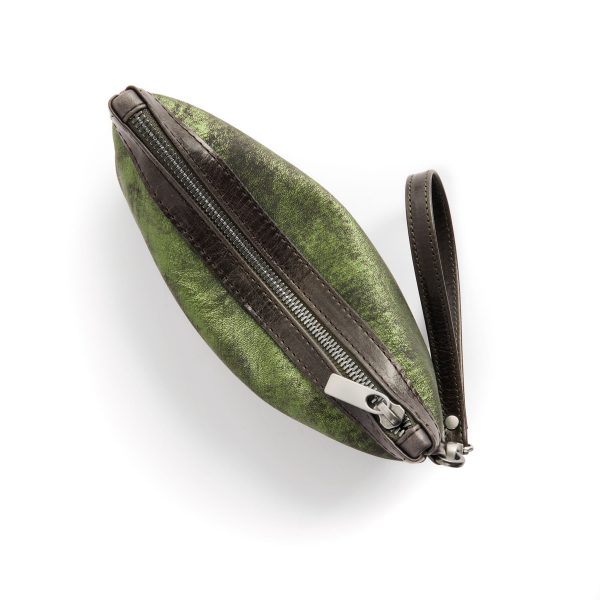 zip pouch with top stripe | lined | medium - Image 33
