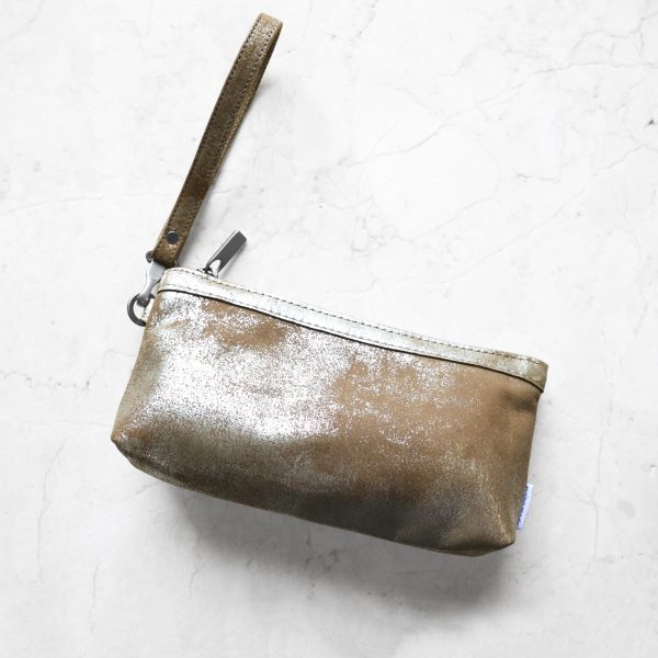 zip pouch with top stripe | lined | medium - Image 13