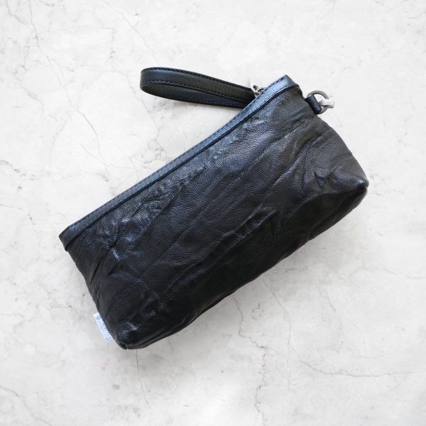zip pouch with top stripe | lined | medium - Image 28