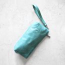 zip pouch with top stripe | lined | medium