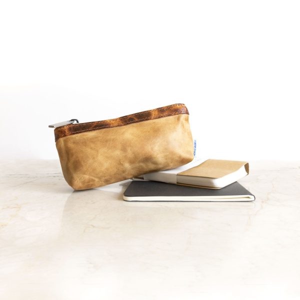 zip pouch with top stripe | lined | small - Image 12