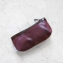 zip pouch with top stripe | lined | small