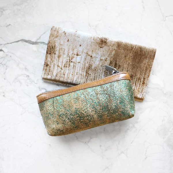 zip pouch with top stripe | lined | small - Image 7