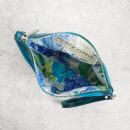zip pouch with top stripe | lined | medium