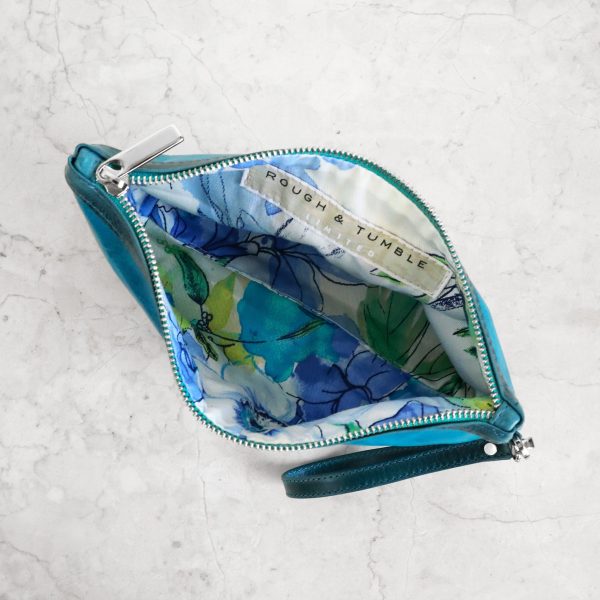 zip pouch with top stripe | lined | medium - Image 24