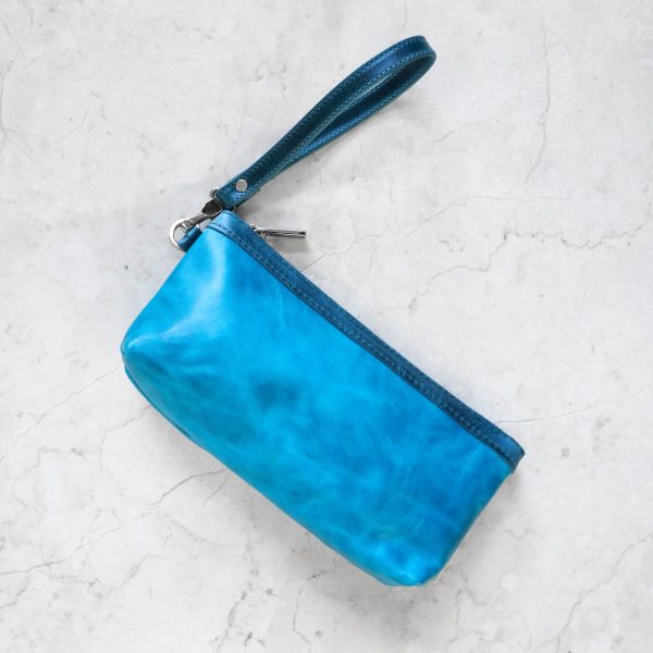 zip pouch with top stripe | lined | small - Image 24