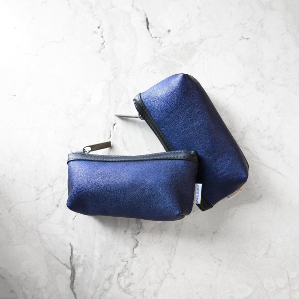 zip pouch with top stripe | lined | small - Image 13