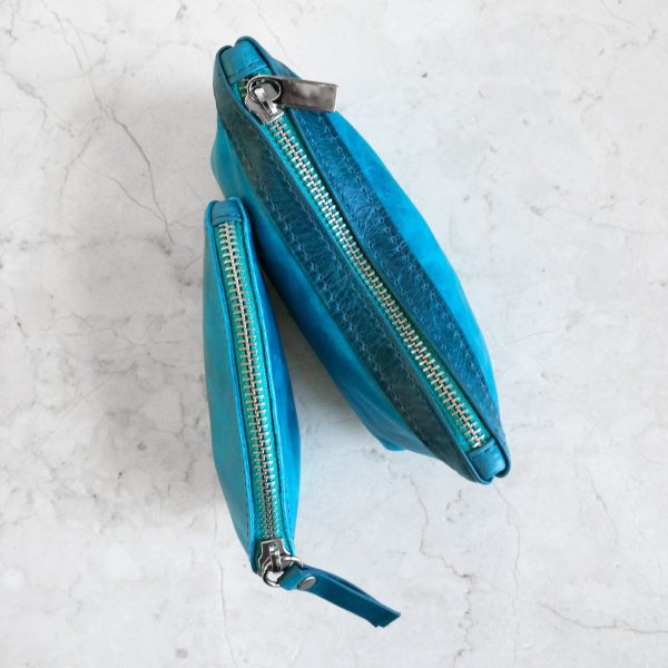 zip pouch with top stripe | lined | small - Image 27