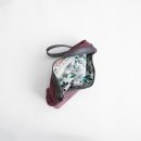 zip pouch with top stripe | lined | large